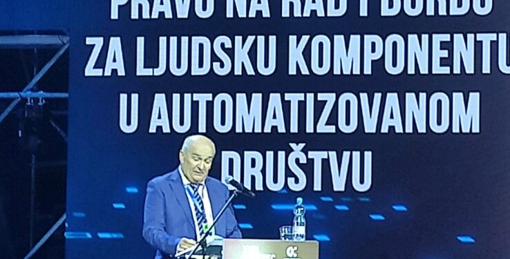 Izlaganje predsednika Saveza samostalnih sindikata Srbije Ljubisava Orbovića na 17. Kongresu SSSS
