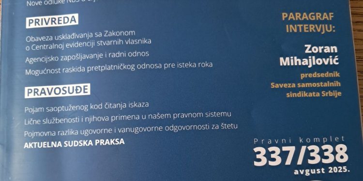 Mihajlović:Dostojanstven rad da bude pravilo, a ne izuzetak